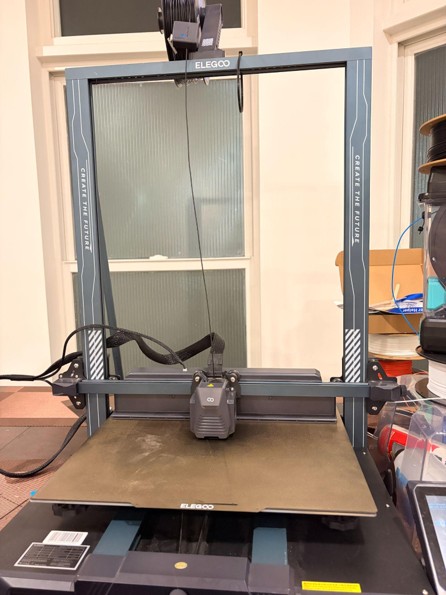 3D printer used for rapid prototyping of CaniBrush components